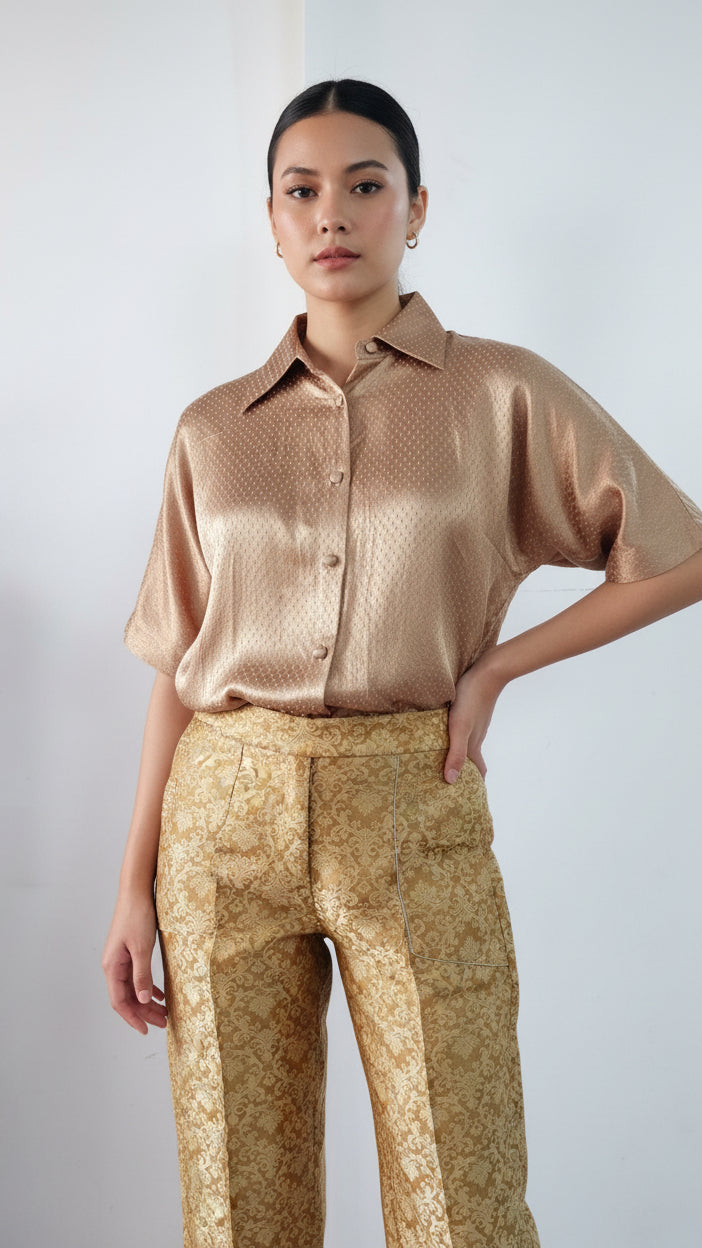 MASHRU SILK SHIRT
