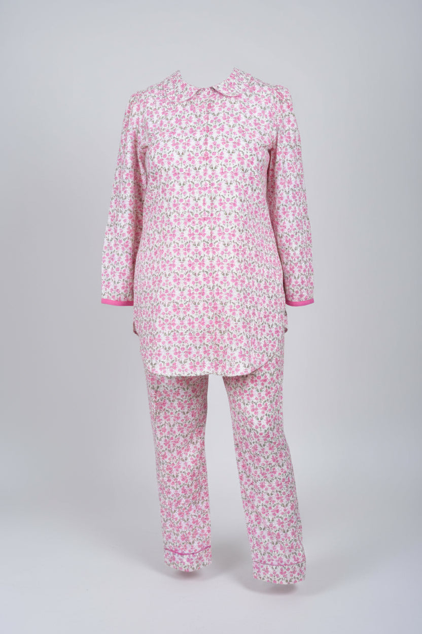 The Peter Pan Set - Pink Floral Loungewear