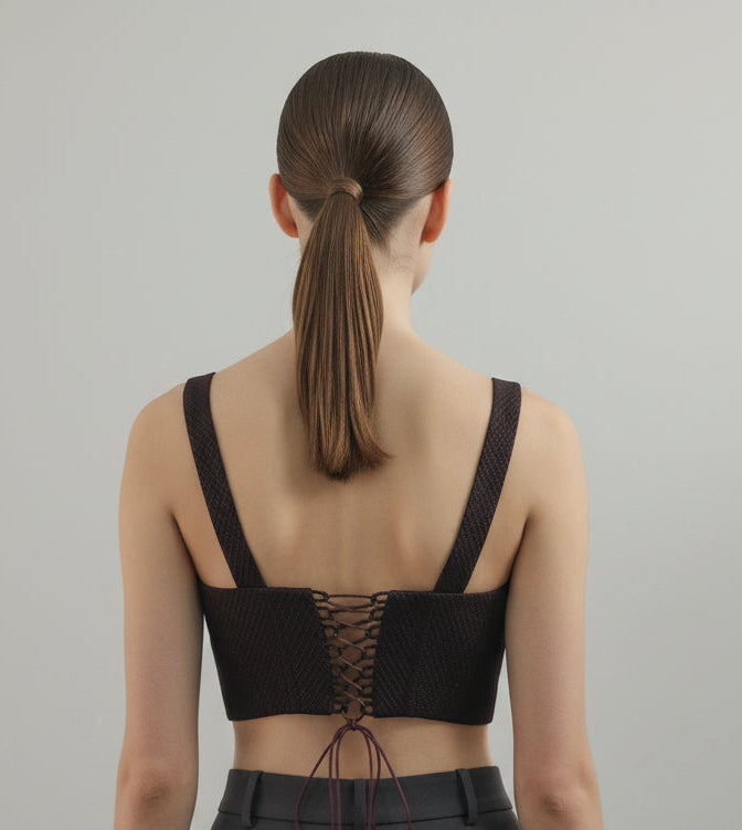 corset with strap.