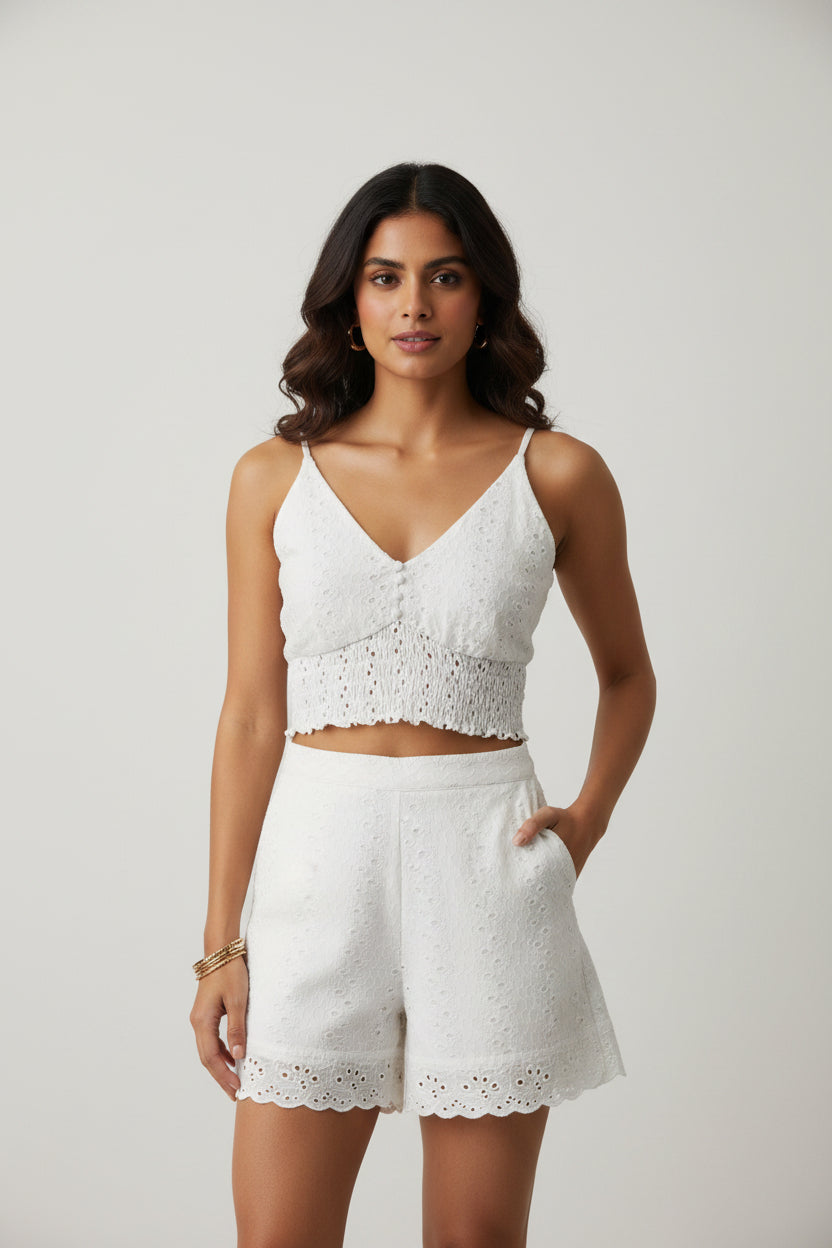 Short and camisole top