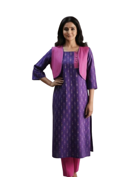 Ikkat co-ord set