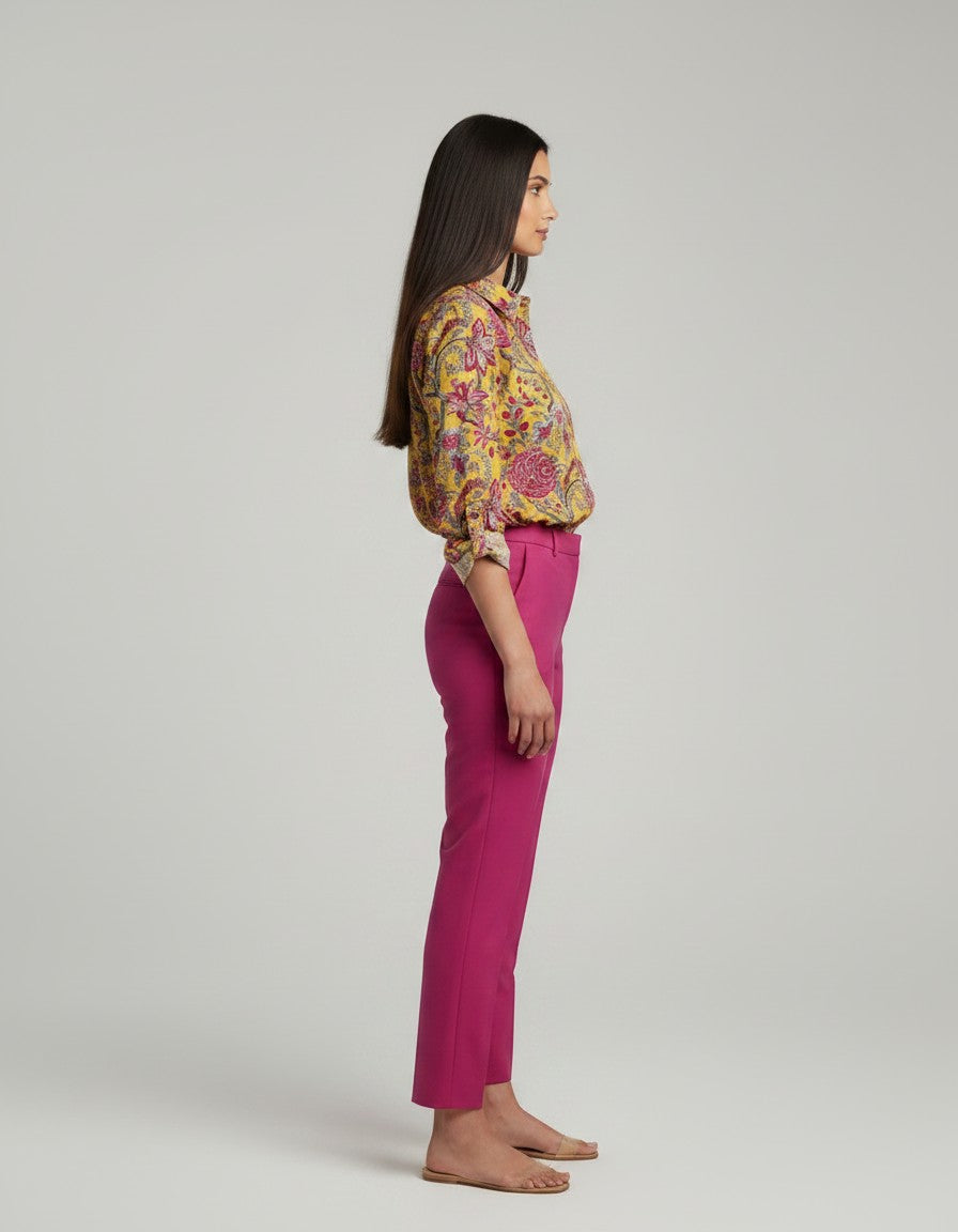 Floral Print Cotton Shirt for Women