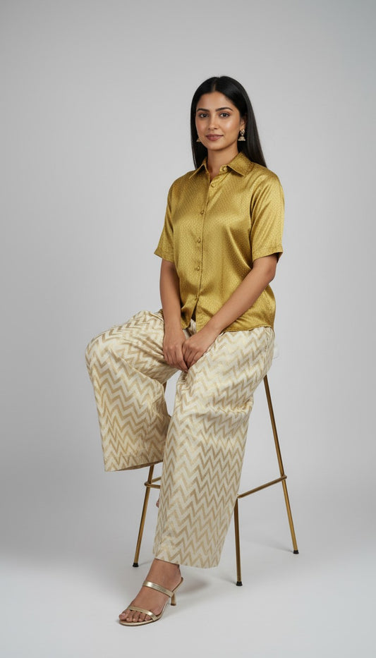 MASHRU SILK SHIRT