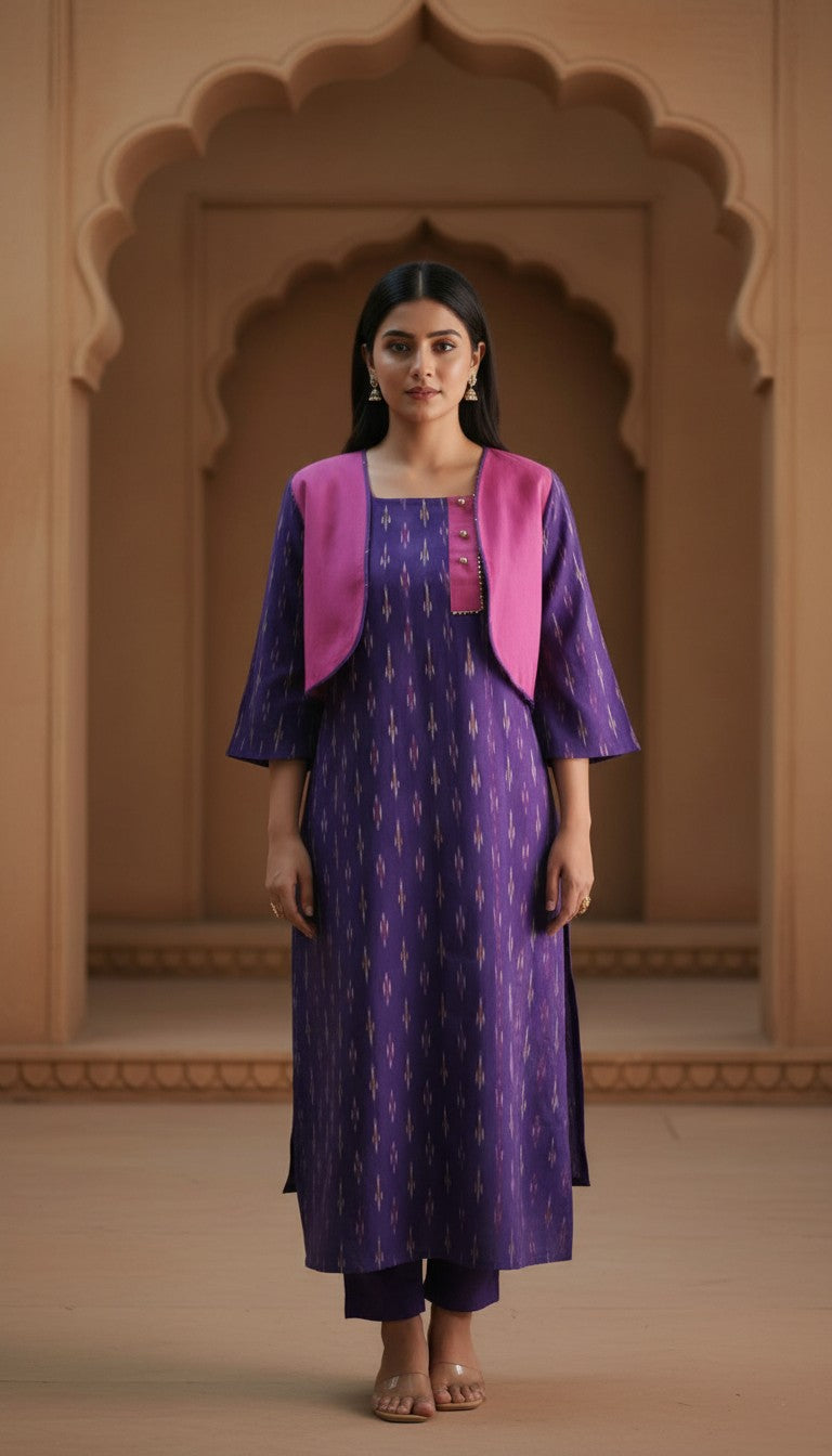 Ikkat co-ord set