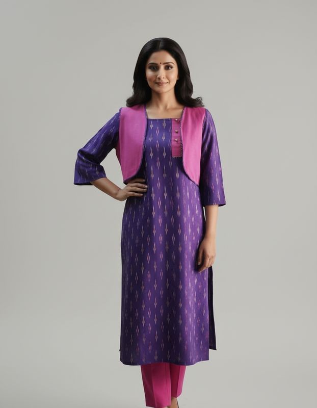 Ikkat co-ord set